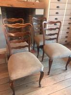 4 brocante stoelen, barok stijl stoel, vintage stoel, Huis en Inrichting, Stoelen, Ophalen