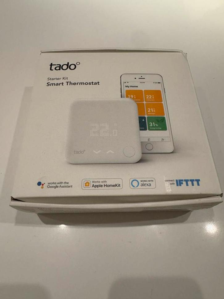 Tado Slimme Thermostaat - Nieuw in Doos!, Doe-het-zelf en Verbouw, Thermostaten, Nieuw, Slimme thermostaat, Ophalen of Verzenden