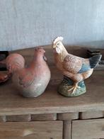 tuinbeeld haan en kip, Ophalen of Verzenden, Gebruikt, Steen, Overige typen
