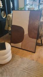 Japandi Schilderij met Baklijst, Antiek en Kunst, Kunst | Schilderijen | Abstract, Ophalen of Verzenden