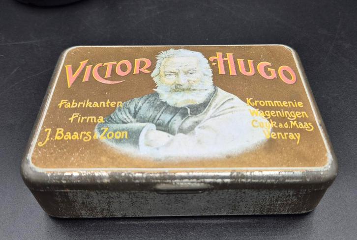 Vintage Victor Hugo Sigarenblik, Verzamelen, Blikken, Gebruikt, Ophalen of Verzenden