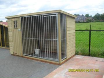 HONDENHOK op maat 🐕kennel op voorraad -- nachthok 🪚🔨🪛 beschikbaar voor biedingen