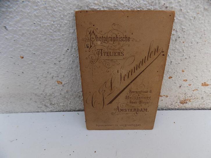 Oude foto reclame Amsterdam Heerenstraat Heiligenweg Singel, Antiek en Kunst, Curiosa en Brocante, Ophalen of Verzenden