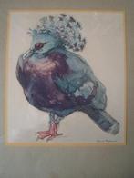 tekening/aquarel Tini van Doornik nr JJ 842, Antiek en Kunst, Ophalen of Verzenden