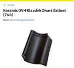 Koramic OVH dakpan, Doe-het-zelf en Verbouw, Dakpannen en Dakbedekking, Ophalen, Steen of Klei, Zwart, Zo goed als nieuw