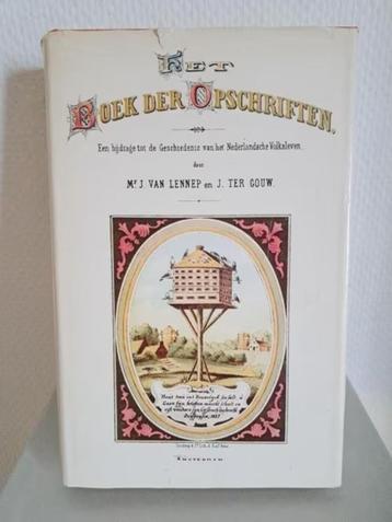 BOEK DER OPSCHRIFTEN - Jacob van Lennep & J. ter Gouw beschikbaar voor biedingen