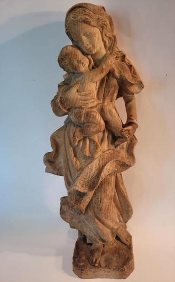 zwaar beeld Maria madonna met kind kindje Jesus  beschikbaar voor biedingen