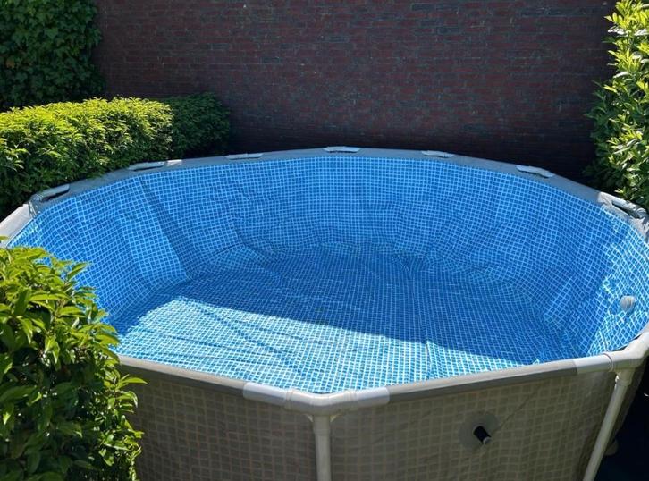 Zwembad compleet, Tuin en Terras, Zwembaden, Gebruikt, Opzetzwembad, 120 cm of meer, 200 tot 400 cm, 300 cm of meer, Rond, Ophalen