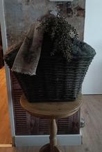 Oude XXL leem/vissersmand sober/brocante, Ophalen of Verzenden, Gebruikt, Rond, Hout