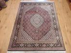 Vintage handgeknoopt perzisch tapijt tabriz 50raj 206x145, Info@SlatsAntiek.nl, 100 tot 150 cm, Perzisch, 200 cm of meer