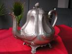 ANTIEK THEEPOT VERZILVERD ENGELAND JAMES DEAKIN & SONS, Antiek en Kunst, Antiek | Servies los, Ophalen