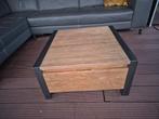 Salontafel met lades - Industrieel design, Huis en Inrichting, Tafels | Salontafels, Ophalen, Gebruikt, 50 tot 100 cm, Vierkant
