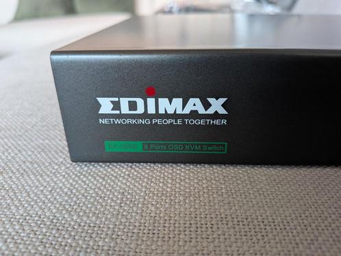 Edimax EK-08RE 8 Ports Rackmount KVM Switch with OSD, Computers en Software, Pc- en Netwerkkabels, Gebruikt, Ophalen of Verzenden