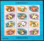 Roemenie 1988 pf mi 4484 - 4495 block 248 orchideeen, Verzenden, Postfris, Dier of Natuur