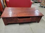 Houten salontafel robuust landelijke stijl, Huis en Inrichting, Tafels | Salontafels, Ophalen, Gebruikt, 50 tot 100 cm, Minder dan 50 cm