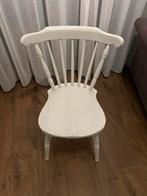 6 Houten Eetkamerstoelen - Wit, Ophalen, Gebruikt, Wit, Vier