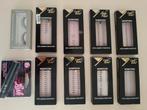 kunstwimpers Eyelashes 9 doosjes en 1 lijmtube, Ogen, Zwart, Nieuw, Ophalen of Verzenden