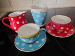 Oilily Polka Dot servies vintage retro, Overige stijlen, Kop(pen) en/of Schotel(s), Ophalen of Verzenden, Zo goed als nieuw