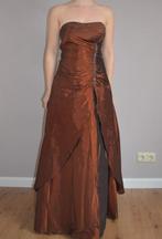 Galajurk feestjurk koper brons bruin Lissa maat 34 - 36 - 38, Kleding | Dames, Galajurk, Bruin, Ophalen of Verzenden, Zo goed als nieuw