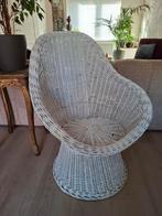 Rotan stoel, Ophalen, Zo goed als nieuw, Wit, Eén