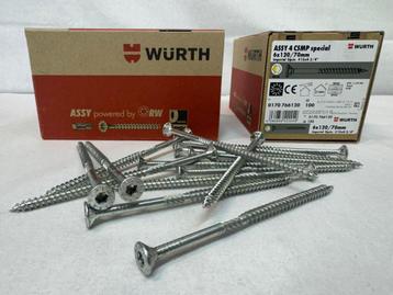 Spaanplaatschroeven grote partij Würth 6x120/70 100 stuks beschikbaar voor biedingen