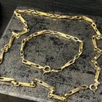 14k gouden ketting met armband set Monte Carlo, Sieraden, Tassen en Uiterlijk, Kettingen, Gebruikt, Ophalen of Verzenden