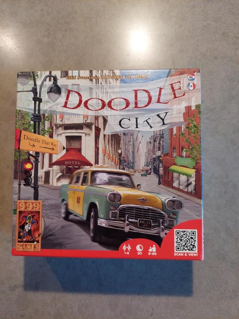 Doodle City, Hobby en Vrije tijd, Gezelschapsspellen | Kaartspellen, Zo goed als nieuw, Ophalen of Verzenden