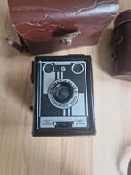 Vintage box camera + ouderwetse verrekijker inclusief tasjes, Ophalen of Verzenden