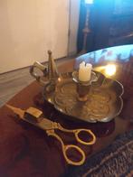Kandelaar en kaarsen snuiter, Antiek en Kunst, Antiek | Koper en Brons, Ophalen of Verzenden