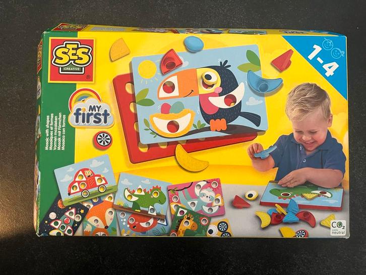 SES My First Mozaïek met vormen, Kinderen en Baby's, Speelgoed | Educatief en Creatief, Zo goed als nieuw, Knutselen, Ophalen of Verzenden