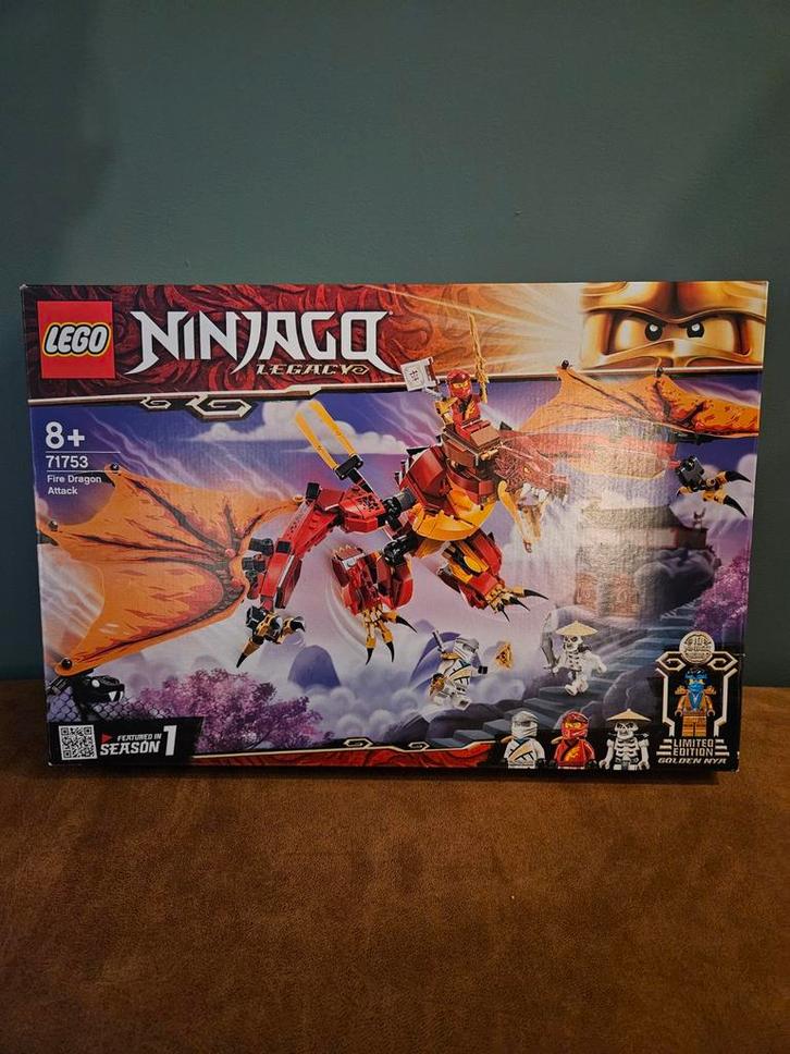Lego Ninjago 71753 Fire Dragon Attack - Compleet!, Kinderen en Baby's, Speelgoed | Duplo en Lego, Zo goed als nieuw, Lego, Complete set