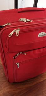 Rode Samsonite koffer – handig formaat & betrouwbaar merk, Ophalen, Gebruikt, Minder dan 50 cm, Slot