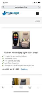 Fitform Relaxfauteuil - Microfibre Light Clay, Ophalen, Minder dan 50 cm, Minder dan 75 cm, Zo goed als nieuw