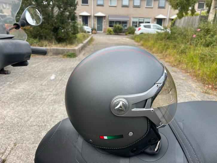 Beon Design Jethelm Mat Zwart - XL (Zo goed als nieuw), Fietsen en Brommers, Brommerhelmen, Zo goed als nieuw, Extra large of groter