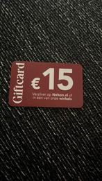 Nelson kortingsbon 15 euro, Tickets en Kaartjes, Kortingen en Cadeaubonnen, Drie personen of meer, Kortingsbon