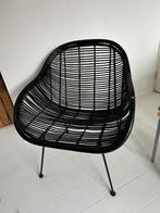 Zwarte rotan stoel, Ophalen, Gebruikt, Zwart, Eén