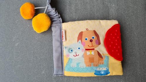 Nieuw! Haba stoffen knisper buggyboek huisdieren (voor+6mnd), Kinderen en Baby's, Speelgoed | Babyspeelgoed, Nieuw, Overige typen
