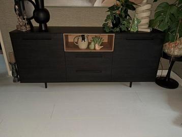 Major zwart dressoir 180x45x78cm old piano kleur HPL beschikbaar voor biedingen