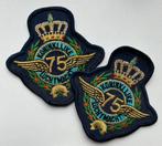 75 KLu patch, Embleem of Badge, Nederland, Luchtmacht, Ophalen of Verzenden