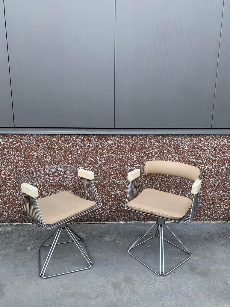 2 Rudy Verelst ‘Delta’ stoelen, Huis en Inrichting, Ophalen, Gebruikt, Twee