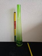 Groene glazen vaas, Ophalen, Minder dan 50 cm, Groen, Glas