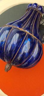 Prachtige Venetiaanse donker blauwe hanglamp., Antiek en Kunst, Ophalen