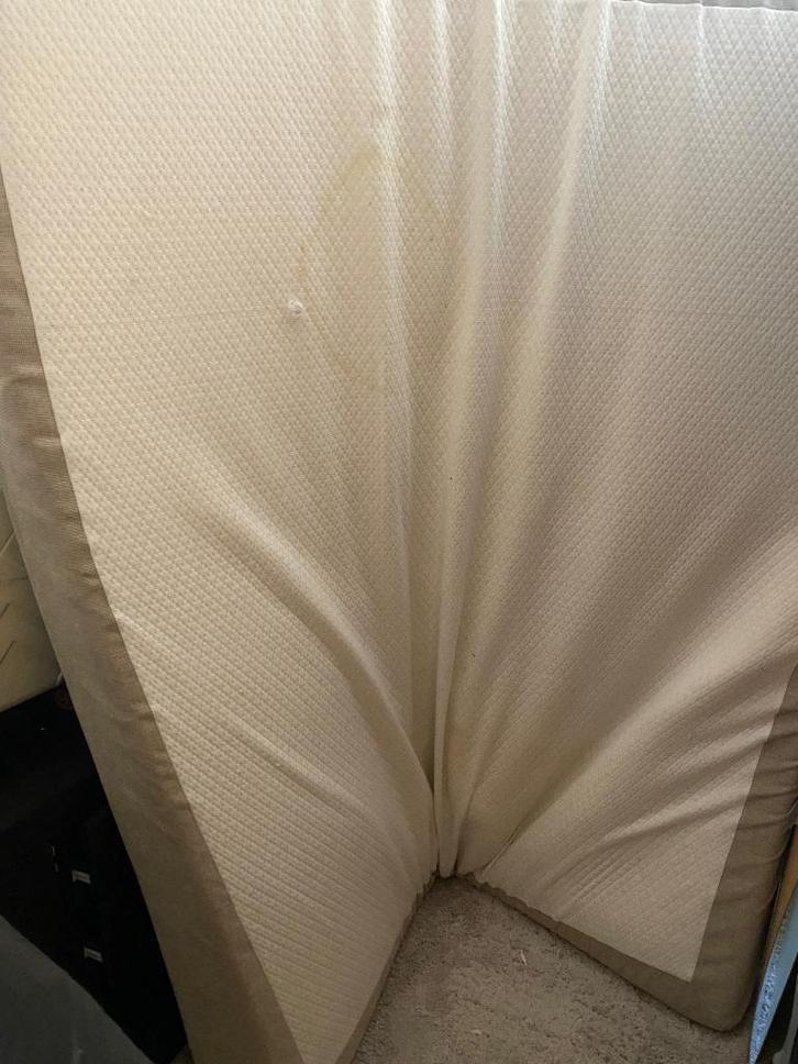 Boxspring matras, Huis en Inrichting, Slaapkamer | Boxsprings, Gebruikt, 180 cm, 200 cm, Tweepersoons, Beige, Ophalen