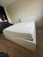 Malm Bed IKEA 140x200, Ophalen, Wit, Tweepersoons, 140 cm