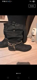 Zwarte leren laarsjes Sasha - maat 39, Kleding | Dames, Zwart, Sasha, Lage of Enkellaarzen, Ophalen of Verzenden