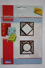 Mery's Switch embossing stencil nr.4077, Hobby en Vrije tijd, Kaarten | Zelf maken, Verzenden, Nieuw, Overige thema's, Pons of Mal