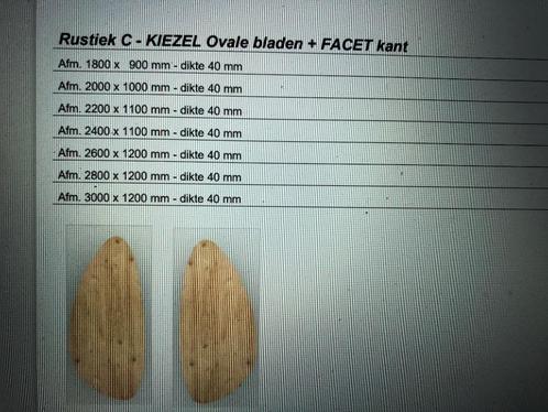 eiken tafels ook  boomstamtafels suar mango, Huis en Inrichting, Tafelonderdelen, Nieuw, Tafelblad, 200 cm of meer, 100 tot 150 cm