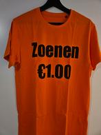 Zoenen 1 euro Koningsdag T-shirt maat M, Nieuw, Oranje, Maat 48/50 (M), Ophalen of Verzenden