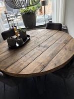 Ronde tafel 150 cm doorsnee, Huis en Inrichting, Tafels | Eettafels, Ophalen, 100 tot 150 cm, Rond, Zo goed als nieuw