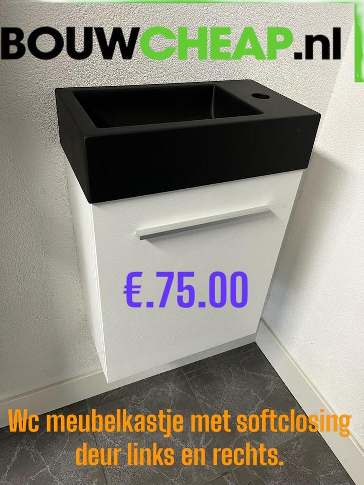 Wc meubelkastje met spoelbakje 40x23cm laatste 2, Huis en Inrichting, Badkamer | Complete badkamers, Nieuw, Ophalen of Verzenden